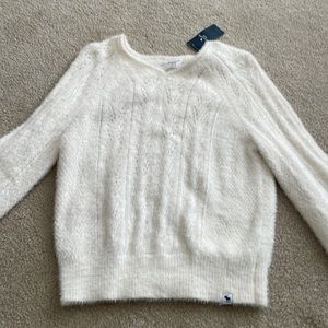Abercrombie Kids White Sweater New With Tags Size 12